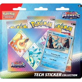 Pokemon Scarlet and Violet 8.5 Prismatic Evolutions Tech Sticker Collection