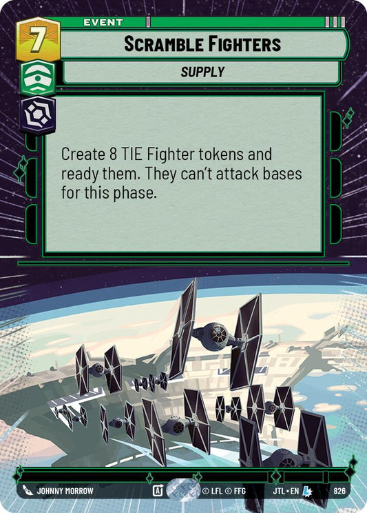 Scramble Fighters (826) (Hyperspace Foil) (826) [Jump to Lightspeed]