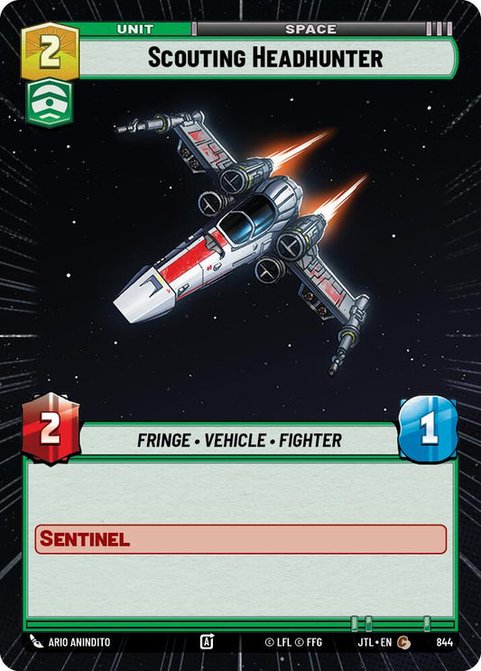 Scouting Headhunter (844) (Hyperspace Foil) (844) [Jump to Lightspeed]