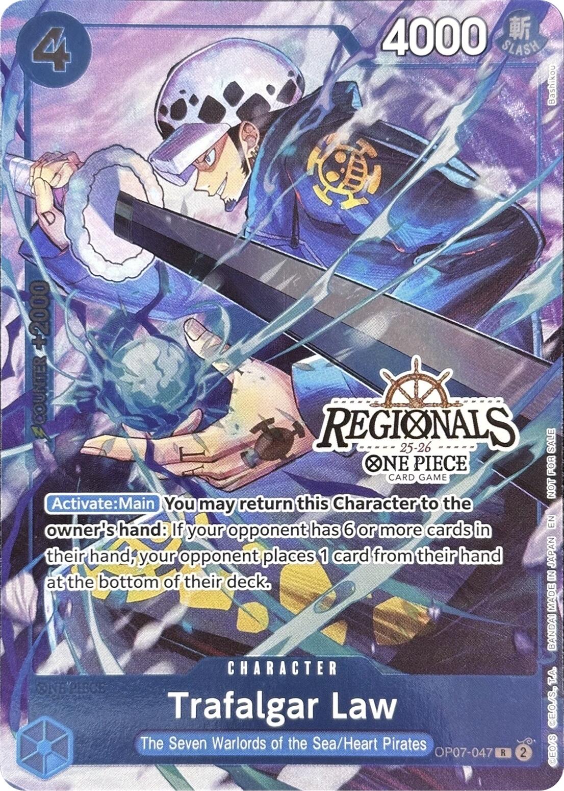 Trafalgar Law (CS 25-26 Regionals Textured Chase Promo) [One Piece Promotion Cards]
