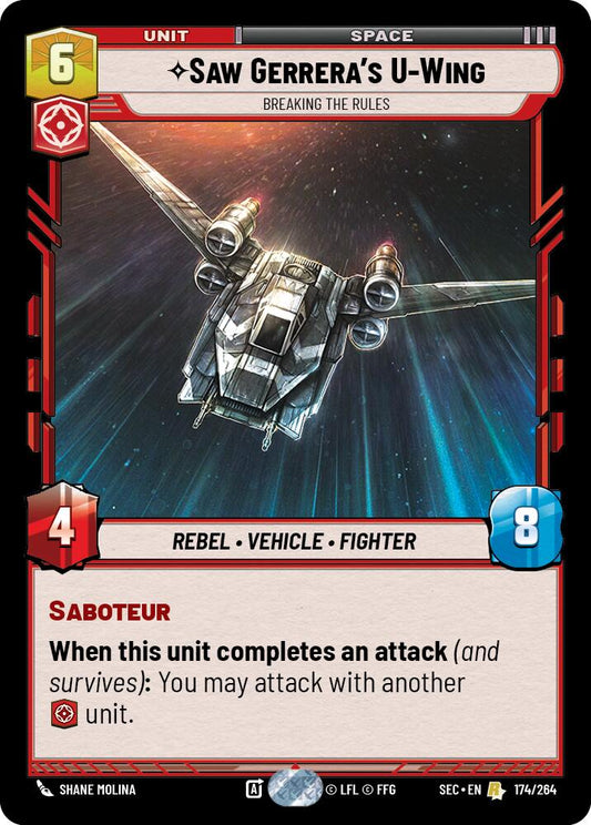 Saw Gerrera's U-Wing (174/264) - Breaking the Rules (174/264) [Secrets of Power]