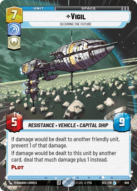 Vigil - Securing the Future (Hyperspace Foil) (806) (806) [Secrets of Power]