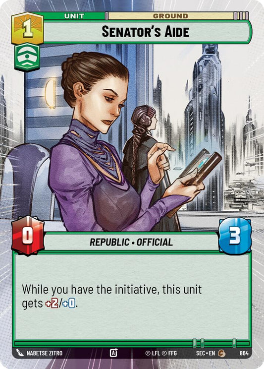 Senator's Aide (864) (Hyperspace Foil) (864) [Secrets of Power]