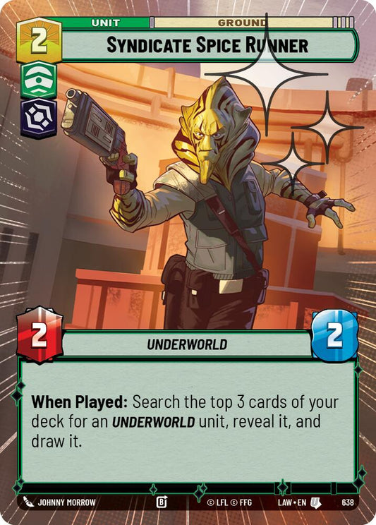 Syndicate Spice Runner (638) (Hyperspace Foil) (638) [A Lawless Time]