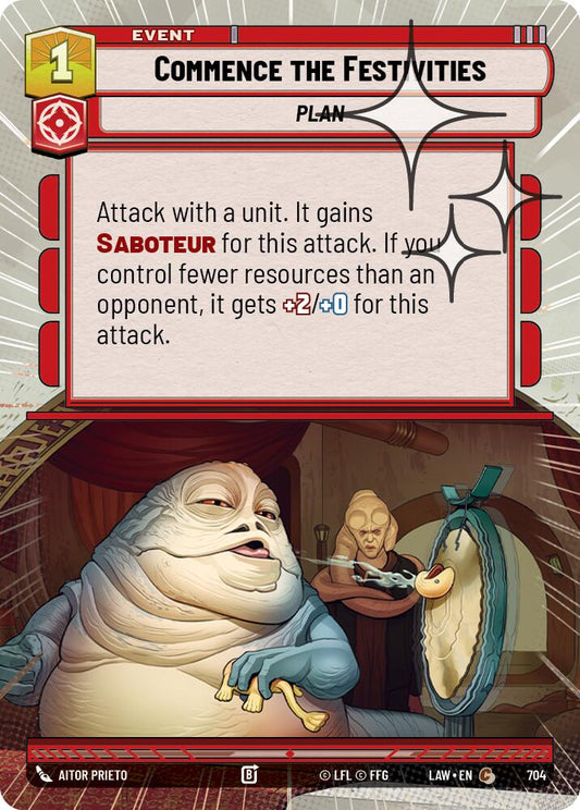 Commence the Festivities (704) (Hyperspace Foil) (704) [A Lawless Time]