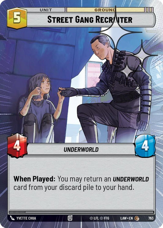 Street Gang Recruiter (763) (Hyperspace Foil) (763) [A Lawless Time]