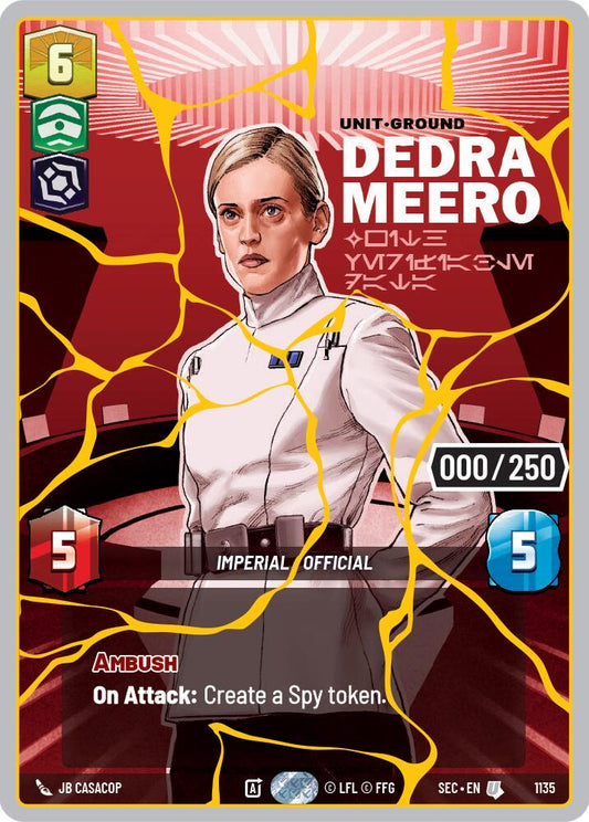 Dedra Meero - With Verifiable Data (1135) (Serialized) (Gold) (1135) [Secrets of Power]