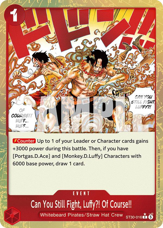 Can You Still Fight, Luffy?! Of Course!! (Parallel) [Starter Deck EX: Luffy & Ace]