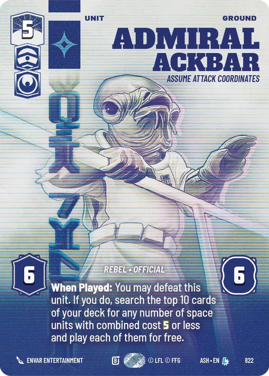 Admiral Ackbar - Assume Attack Coordinates (822) (Prestige) (822) [Ashes of the Empire]