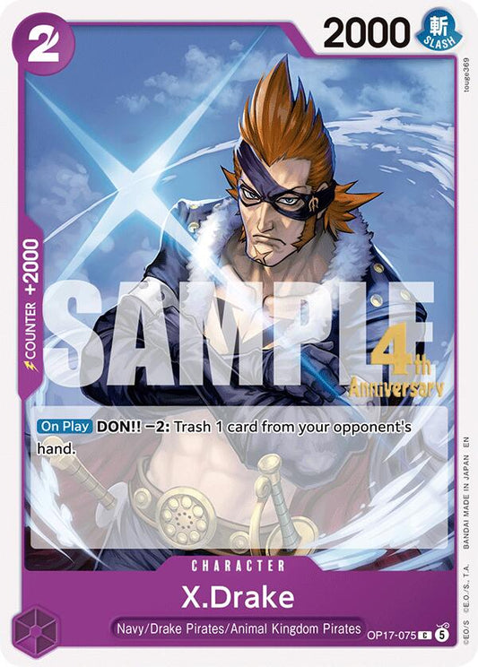 X.Drake [The World's Strongest Warriors Release Event Cards]