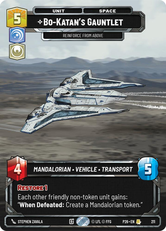 Bo-Katan's Gauntlet - Reinforce from Above (211) (211) [Sector and Regional Promos: Season 2]