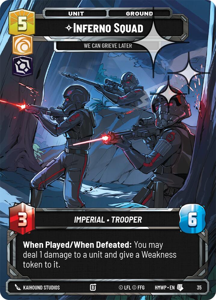 Inferno Squad - We Can Grieve Later (35) (Foil) (35) [Homeworlds: Weekly Play]