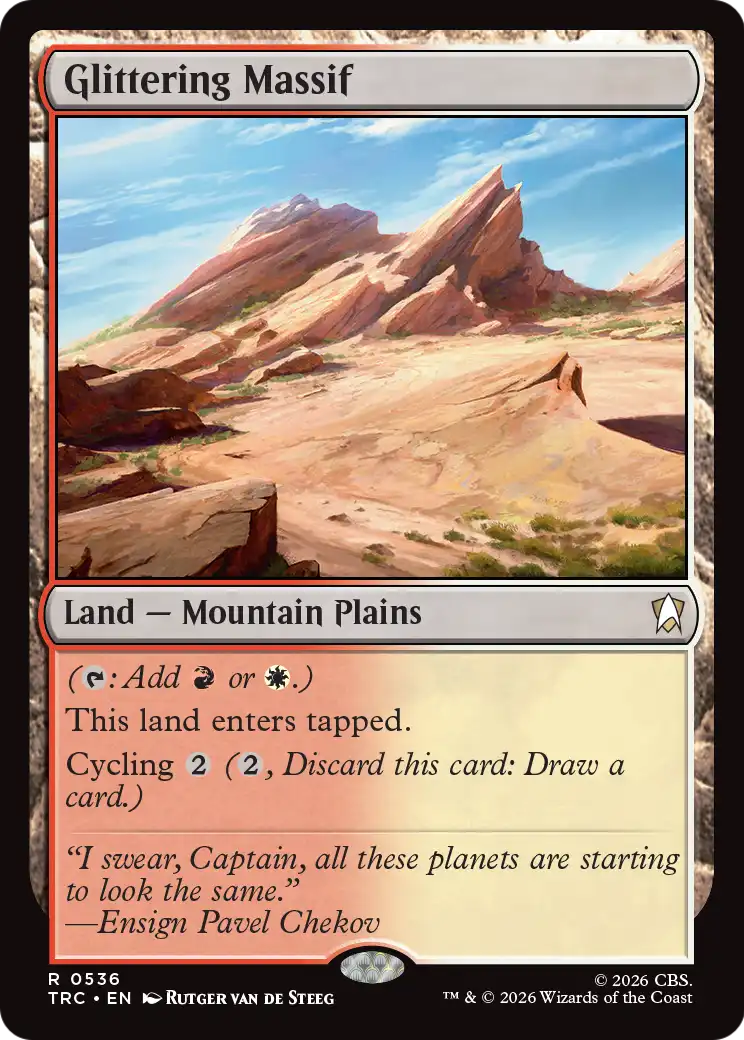 Glittering Massif (Surge Foil) [Star Trek Commander]