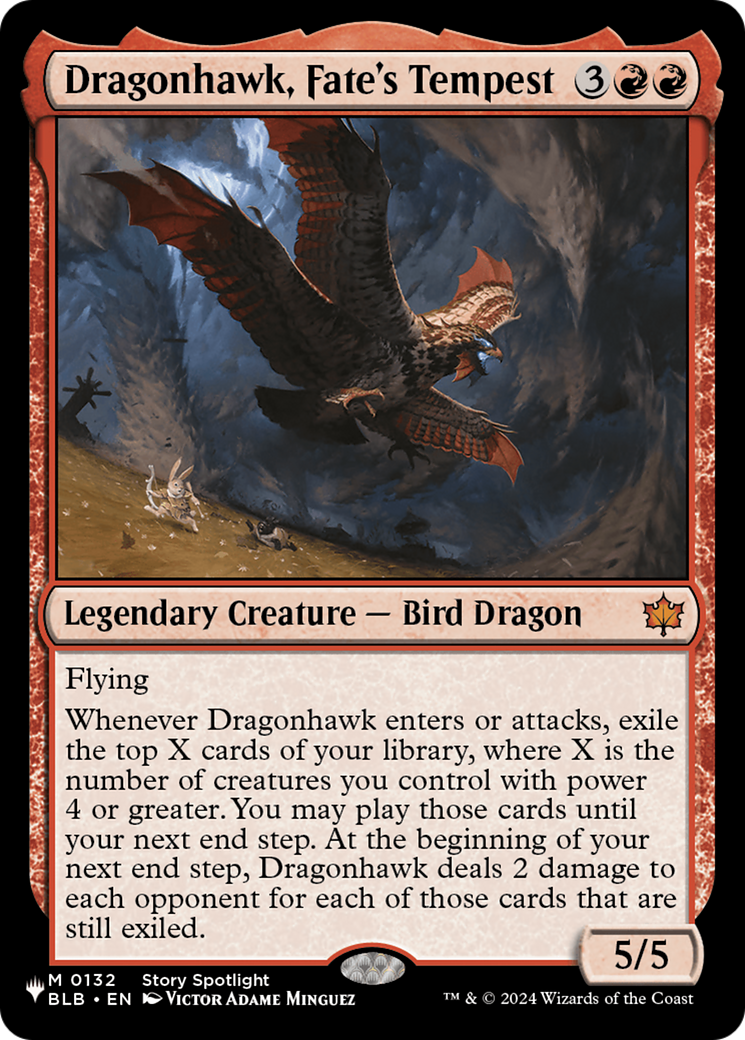 Dragonhawk, Fate's Tempest [The List]
